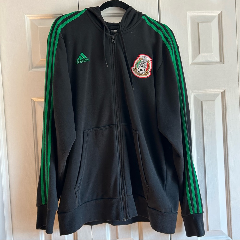 Men’s Adidas Selección Nacional de México Futbol Zip Up Hoodie Soccer Men’s XL